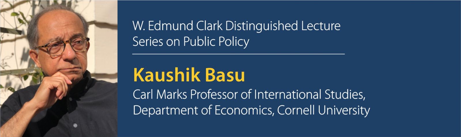 Kaushik Basu Lecture Banner